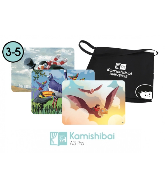 Bundle: Kamishibai BAG + 3 Kamishibai PRO Stories (A3)